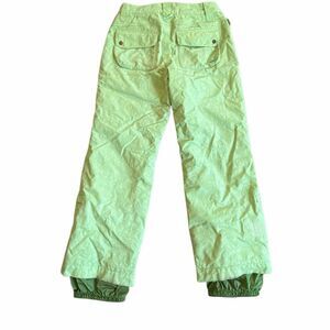 Burton light green snow ski pants